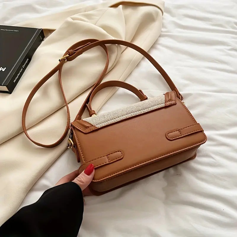Vintage Flap Crossbody Bag - Retro Shoulder Bag and Women’s Fashion Satchel Purse