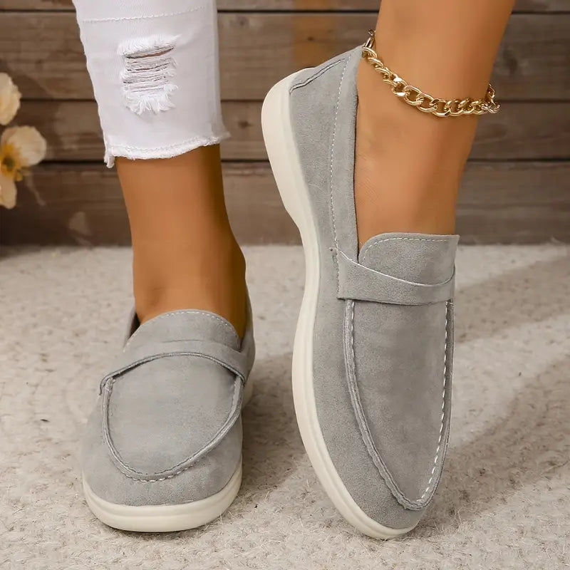 Women’s Pointed Toe Flats - Stylish Cloth Surface Single Shoes for Everyday Wear