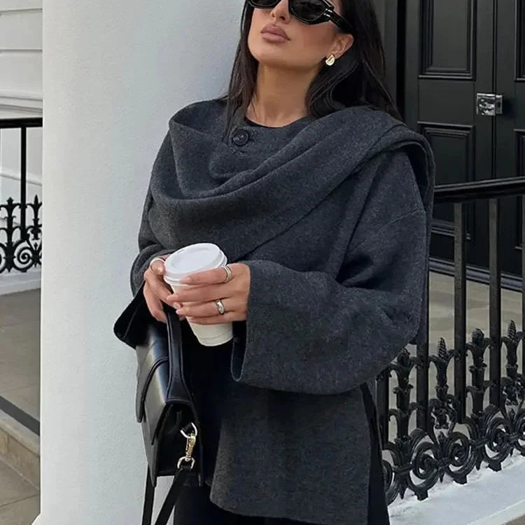 Knitted Cape Cardigan