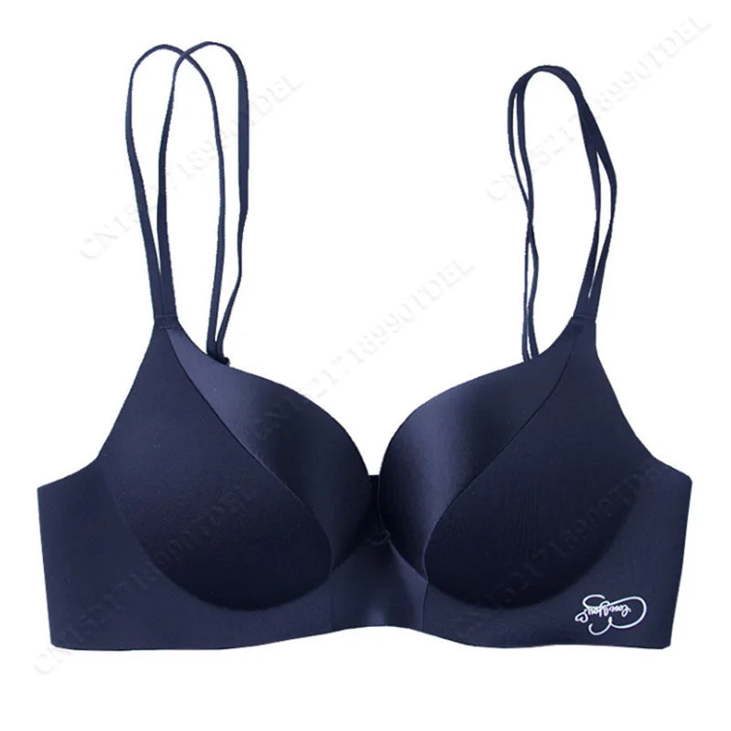 Seamless Sexy Deep V Push-Up Bra - Comfortable Women’s Wireless Bralette with 3/4 Cup Design and Breathable Fabric