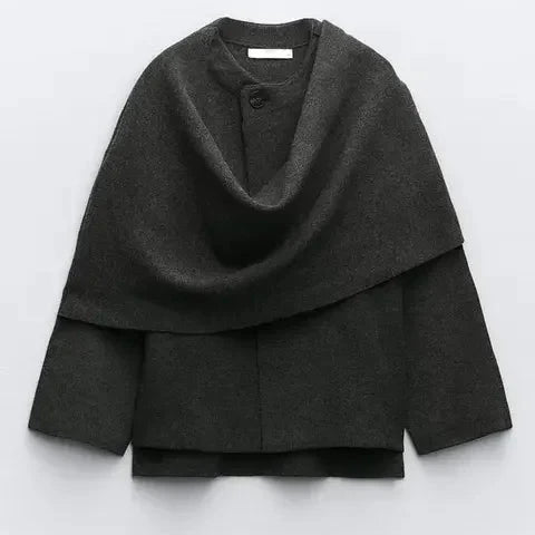 Knitted Cape Cardigan