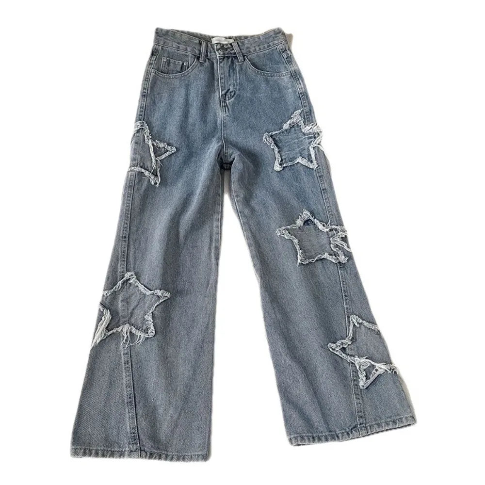 High Waist Star Jeans for Women