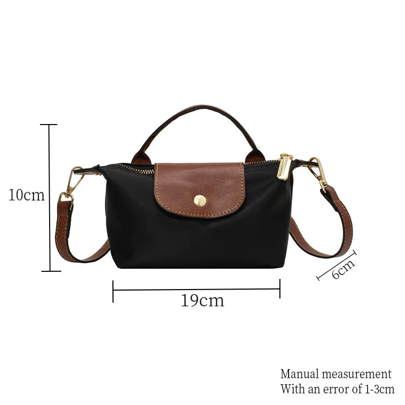 Mini Nylon Dumpling Bag – Lightweight Waterproof Shoulder Bag for Women
