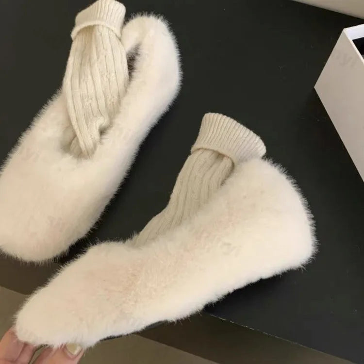 Warm Velvet Slip-Ons