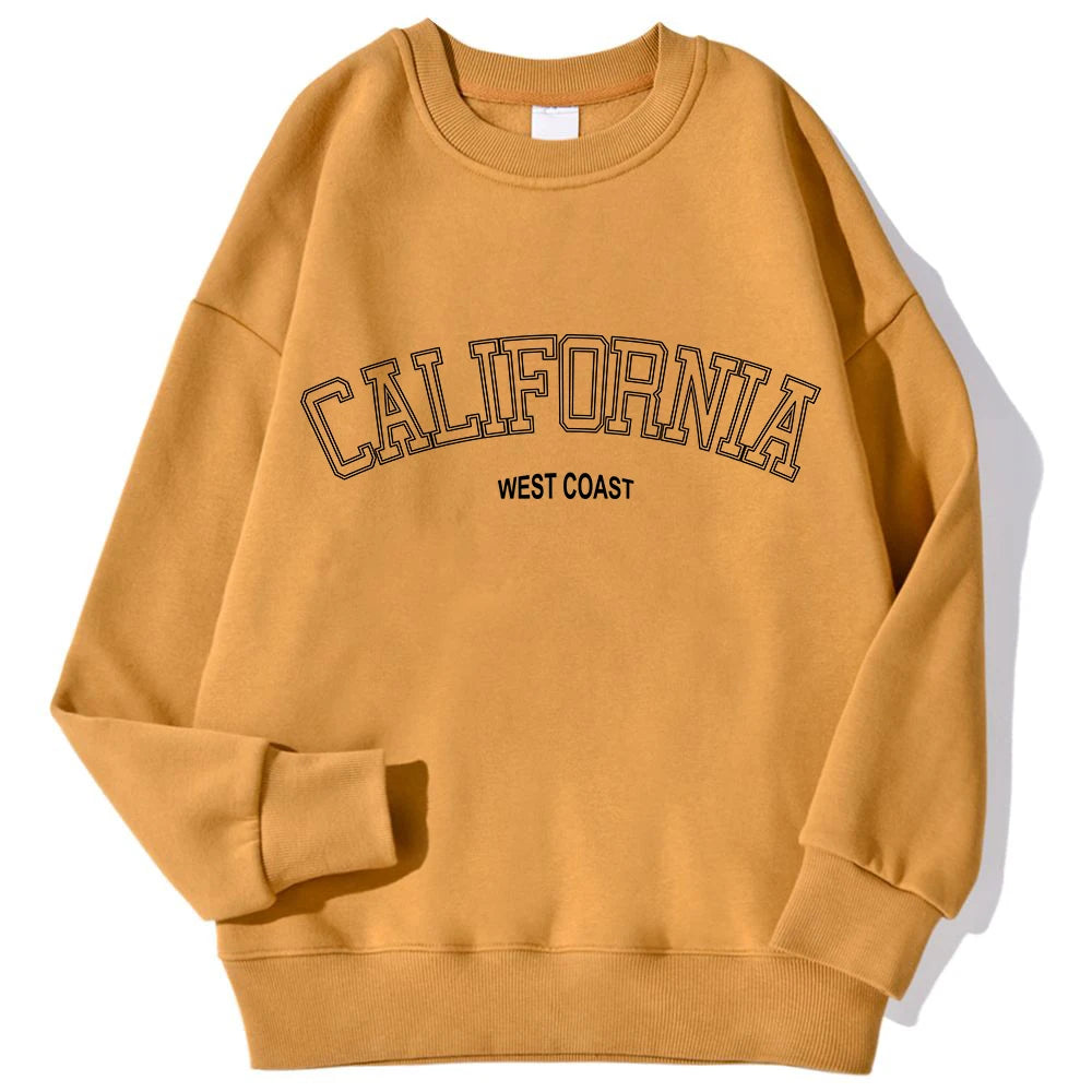 Women's California Print Sweatshirt - Casual and Trendy Pullover