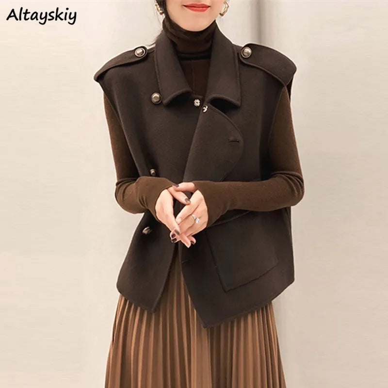 Vintage Wool Vest for Women