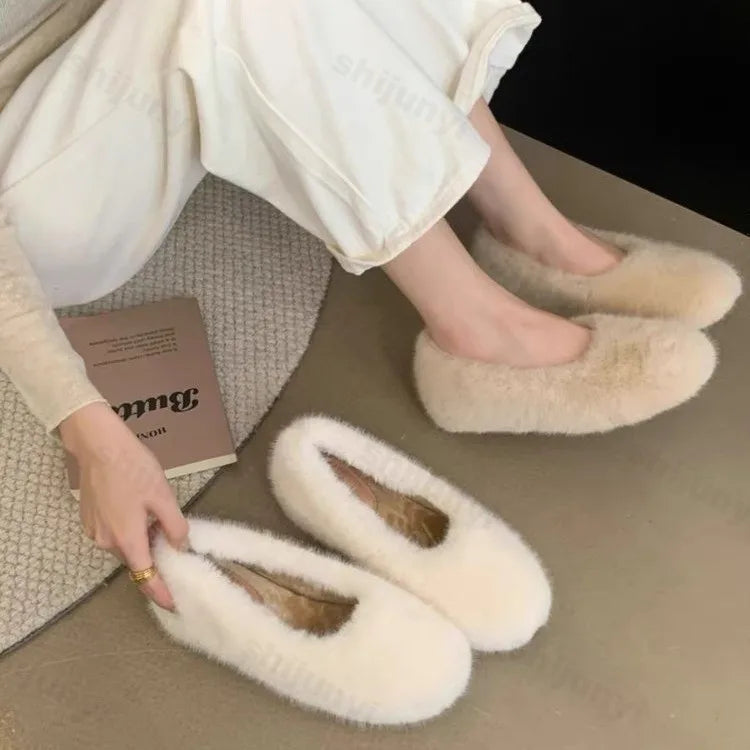 Warm Velvet Slip-Ons