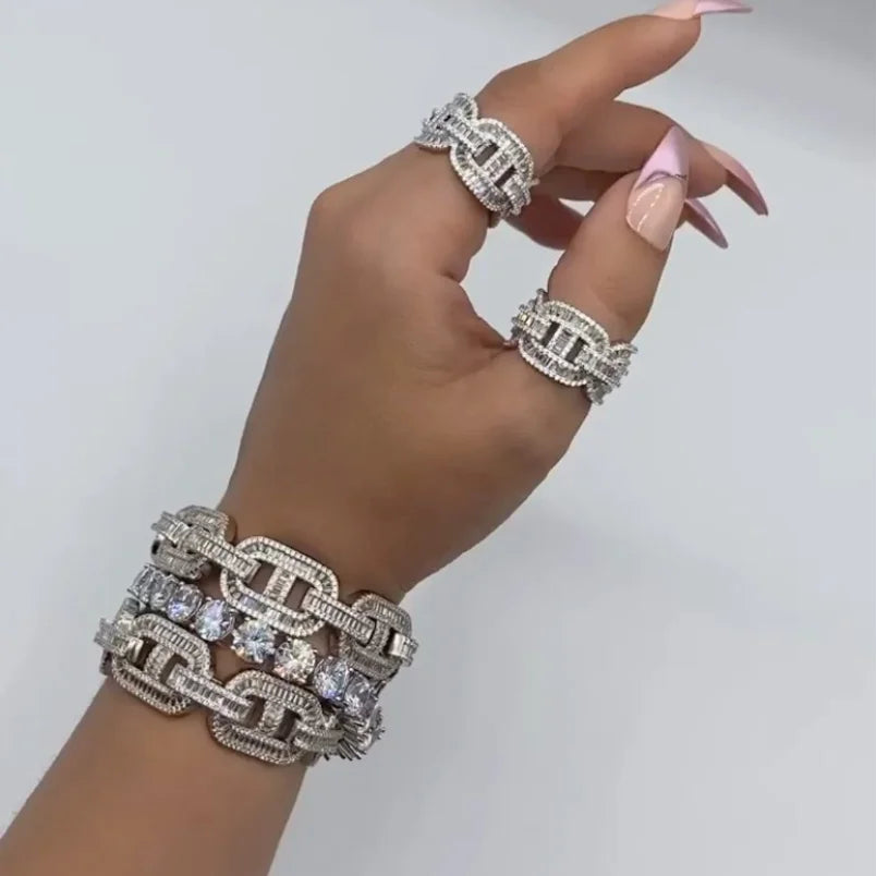 CZ Eternity Band Ring – Sparkling Cubic Zirconia Wedding & Engagement Ring