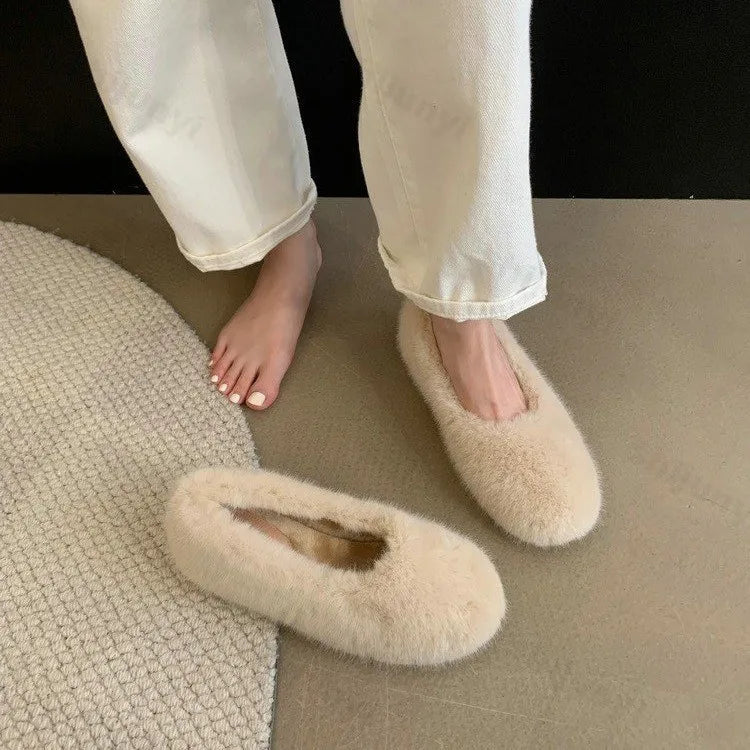 Warm Velvet Slip-Ons