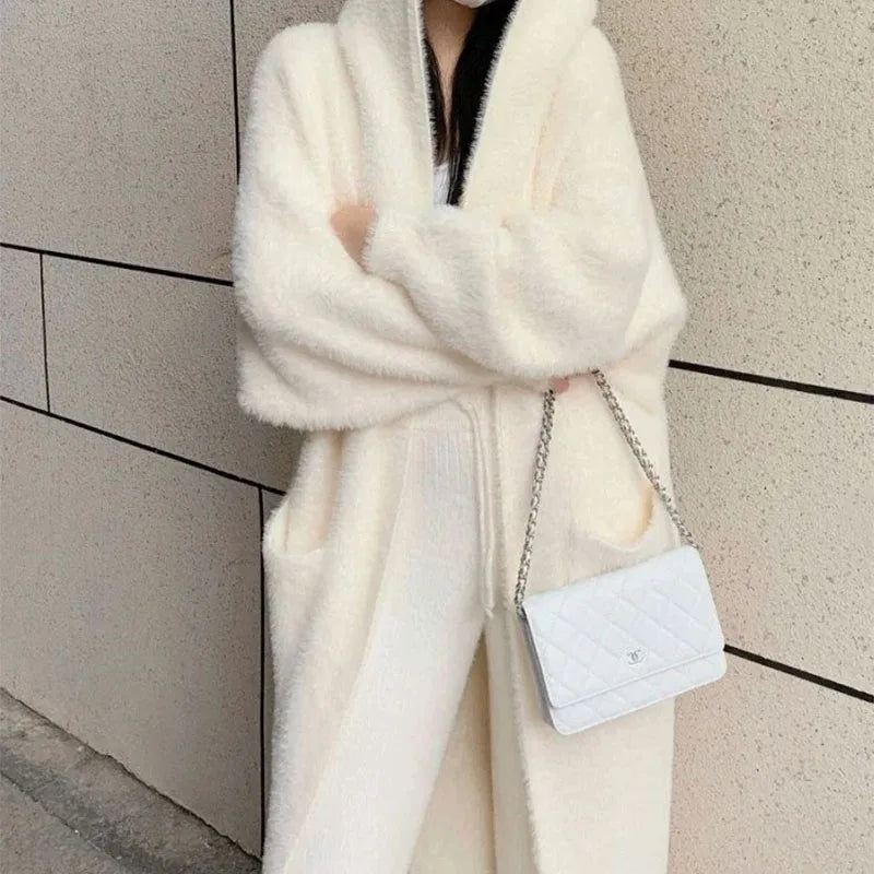 White Long Cardigan