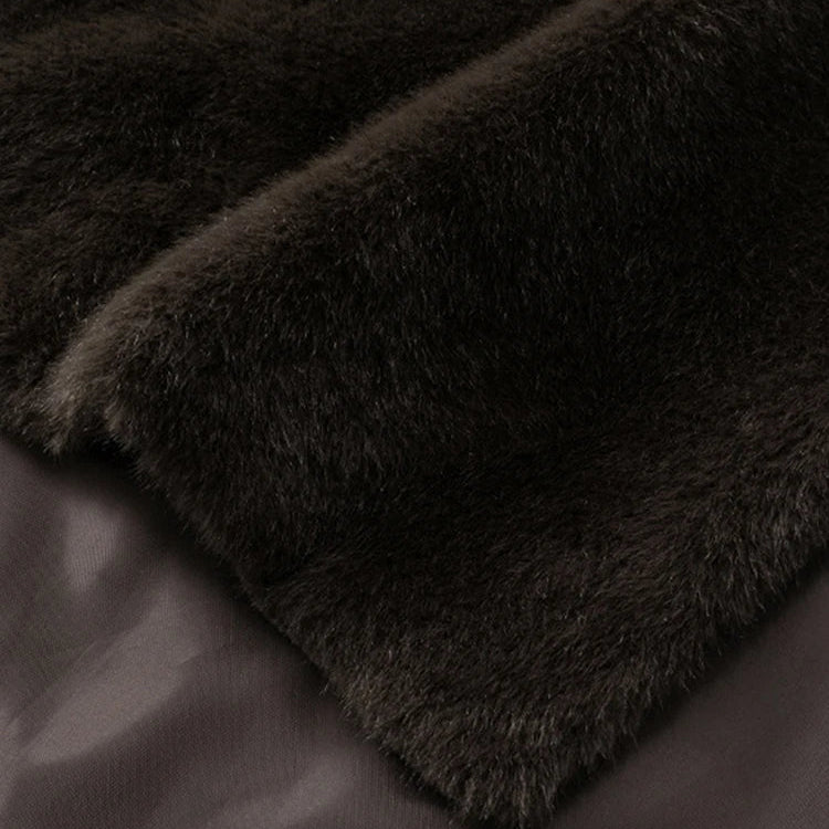Faux Fur Shawl Crop Coat for Women