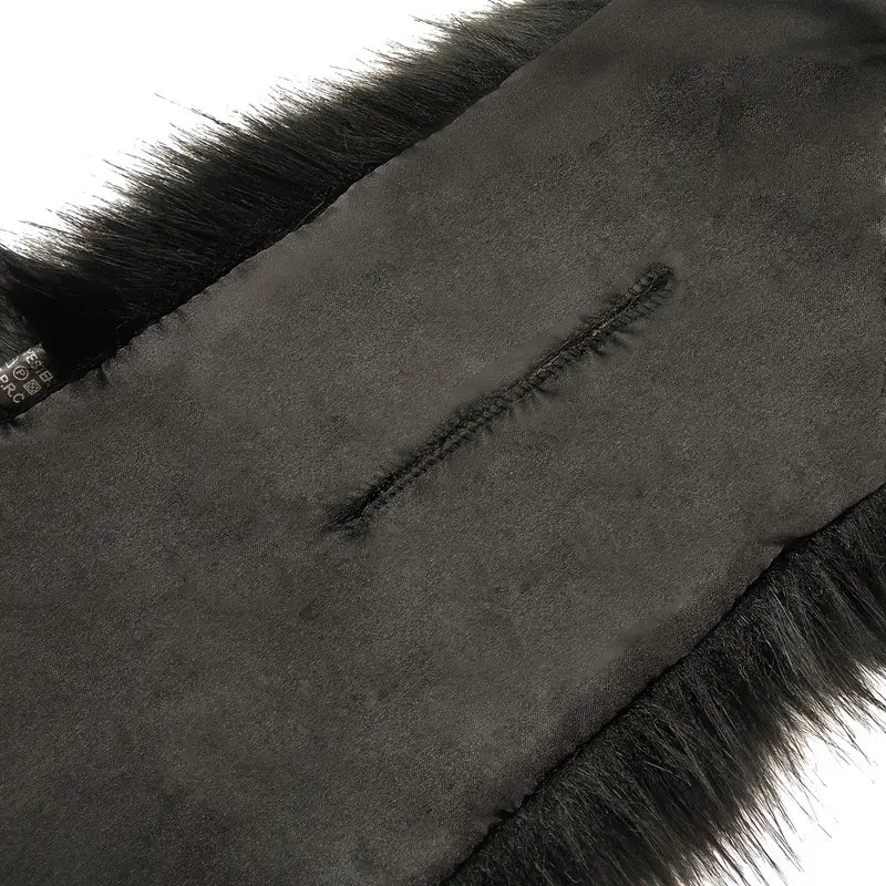 Faux Fur Flapper Shawl for Women