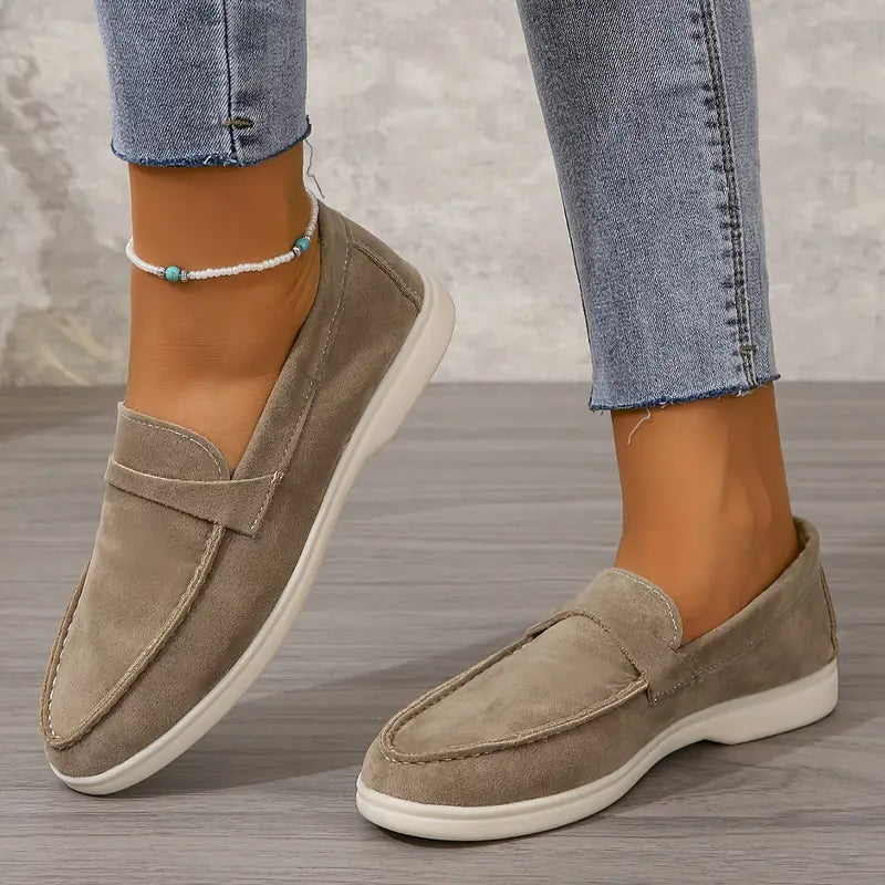 Women’s Pointed Toe Flats - Stylish Cloth Surface Single Shoes for Everyday Wear
