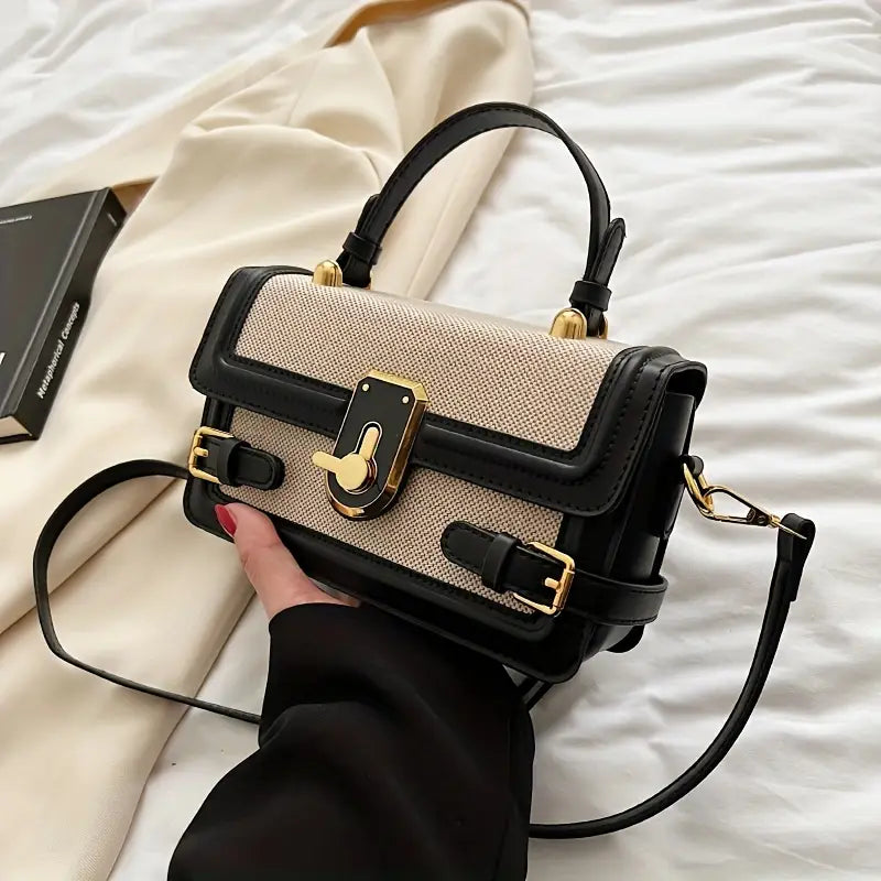 Vintage Flap Crossbody Bag - Retro Shoulder Bag and Women’s Fashion Satchel Purse