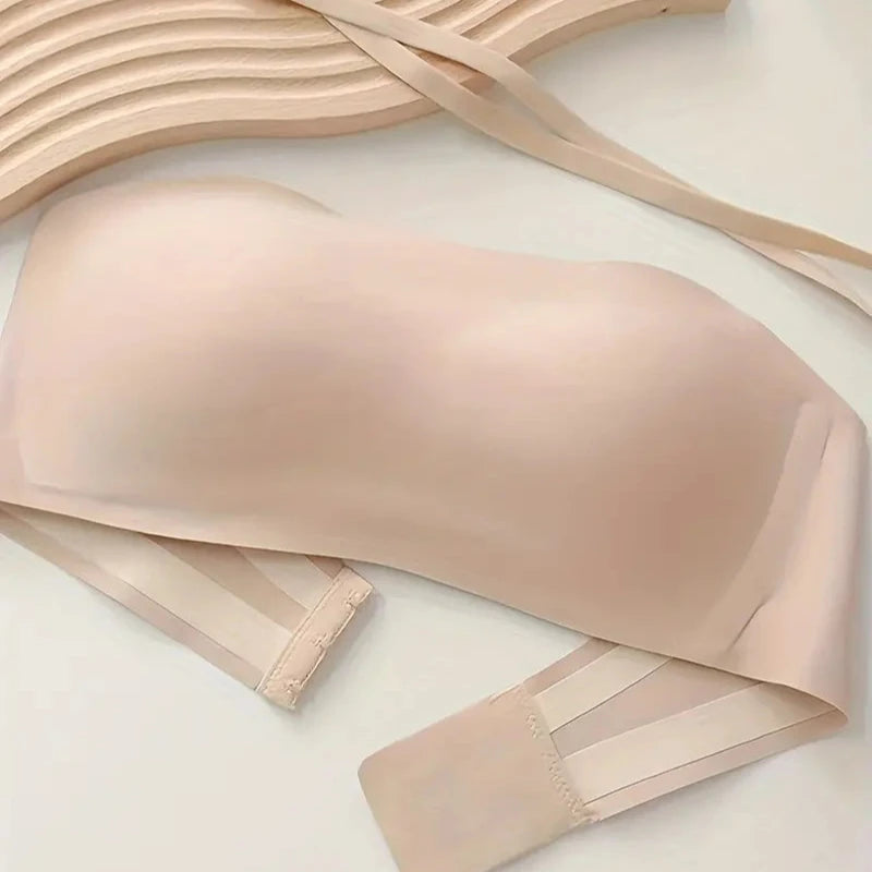 Seamless Strapless Bandeau Bra for Women