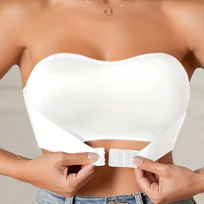 Breathable Strapless Bandeau Bra - Comfortable Women’s Seamless Strapless Bra for Everyday Wear