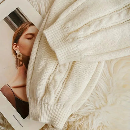 Elegant Bow-Knot Cardigan – Cozy and Chic Women’s Sweater with Feminine Bow Detail