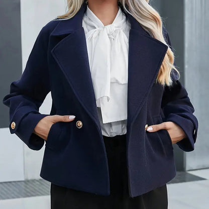 Elegant Ladies' Lapel Jacket - Stylish and Comfortable Women's Outerwear