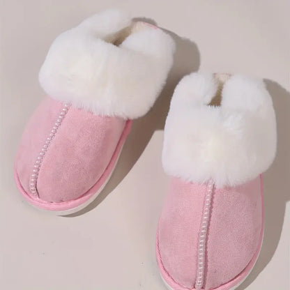 Men’s Plush Cozy Slippers - Fluffy Soft Indoor Winter Shoes with Anti-Skid Sole