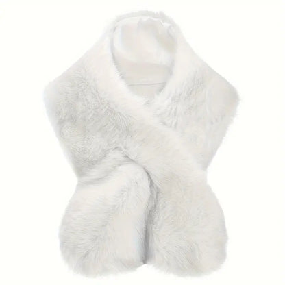 Faux Fur Flapper Shawl for Women
