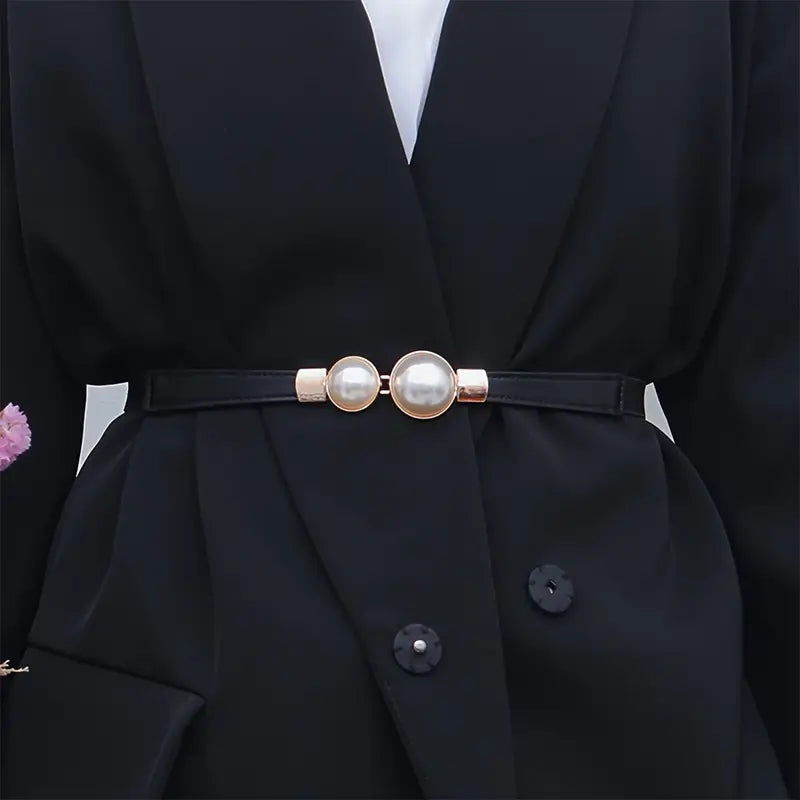 3pcs/4pcs Slim Waist Belts Set - Versatile Elastic Decorative Belts in Black, White, Camel, and Multi-color for Women