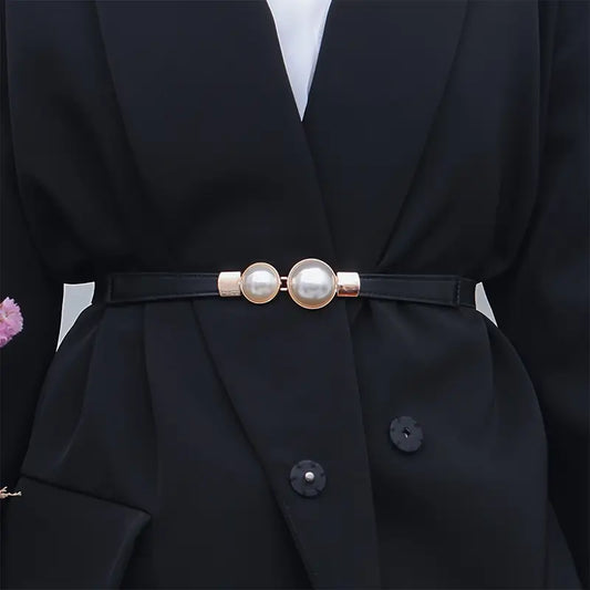 3pcs/4pcs Slim Waist Belts Set - Versatile Elastic Decorative Belts in Black, White, Camel, and Multi-color for Women