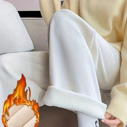 Warm Wide-Leg Pants
