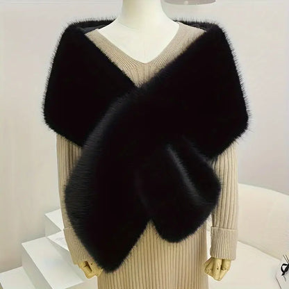 Elegant Faux Fur Shawl for Women