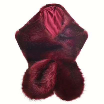 Faux Fur Flapper Shawl for Women