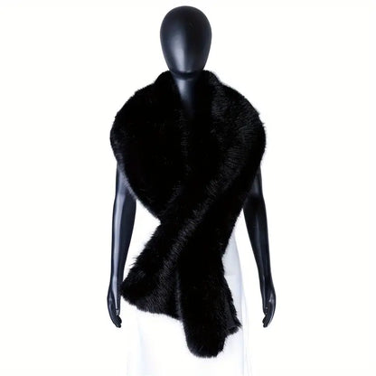 Cozy Faux Fur Shawl – Luxurious Winter Wrap for Warmth and Style