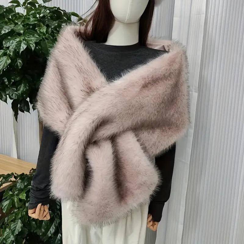 Faux Fur Shawl for Women