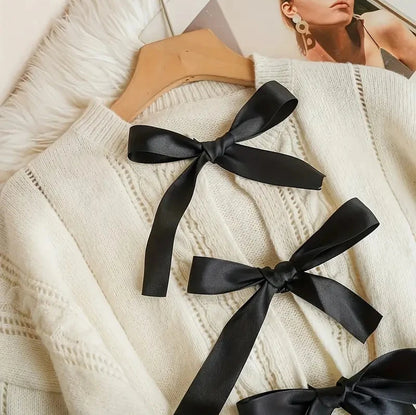 Elegant Bow-Knot Cardigan – Cozy and Chic Women’s Sweater with Feminine Bow Detail