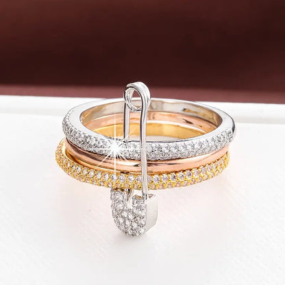 Minimalist Detachable Zirconia Ring for Women – Elegant and Versatile Jewelry