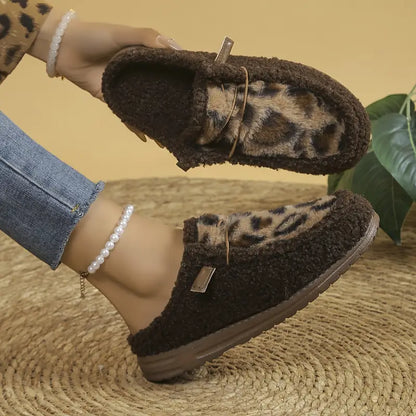 Unisex Leopard Print Slip-Ons with EVA Sole - Comfortable and Stylish Loafers