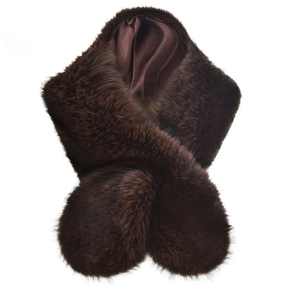 Faux Fur Flapper Shawl for Women