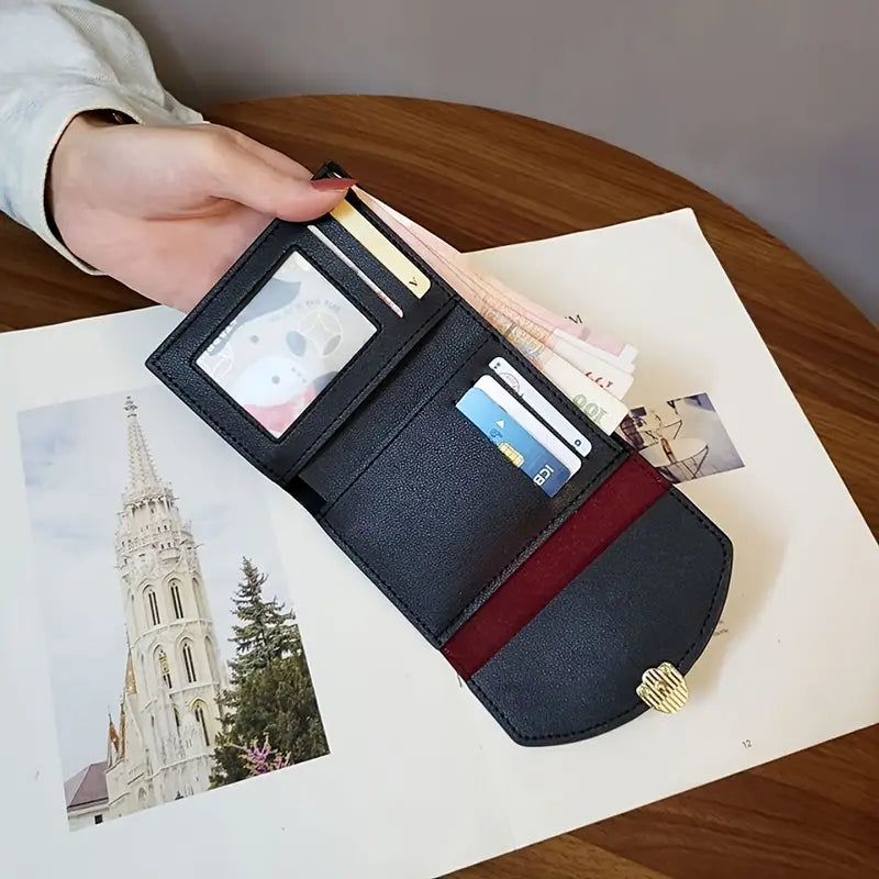 Snakeskin Trifold Wallet for Women