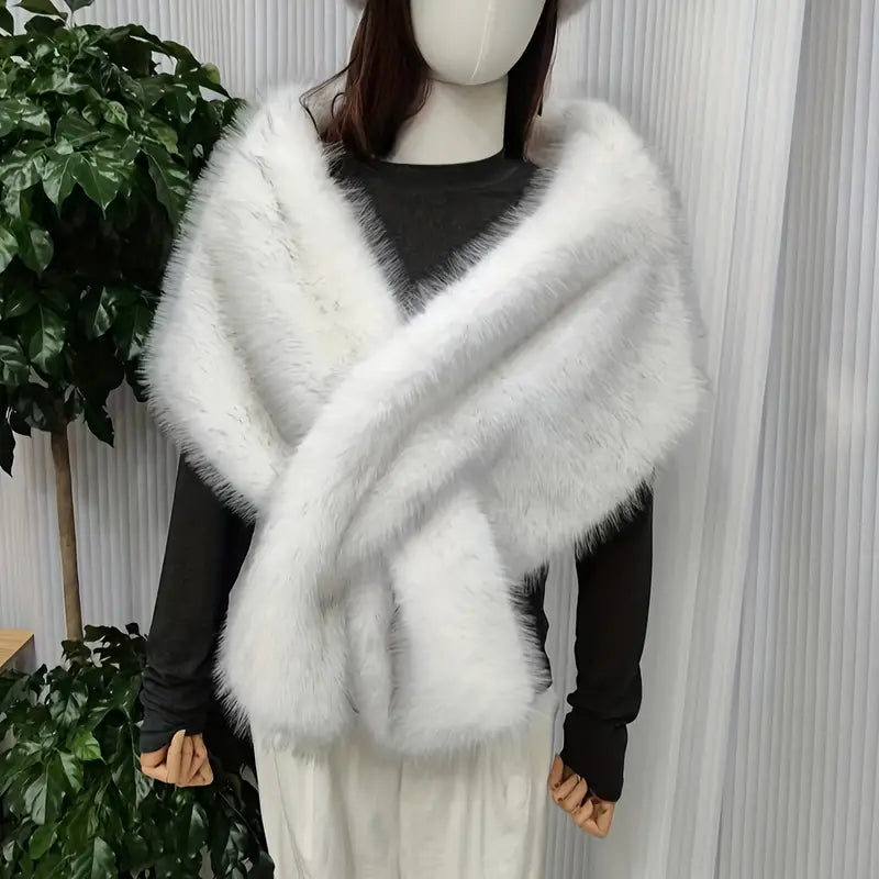 Faux Fur Shawl for Women