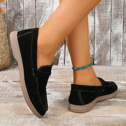 Women’s Pointed Toe Flats - Stylish Cloth Surface Single Shoes for Everyday Wear