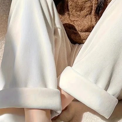 Warm Wide-Leg Pants