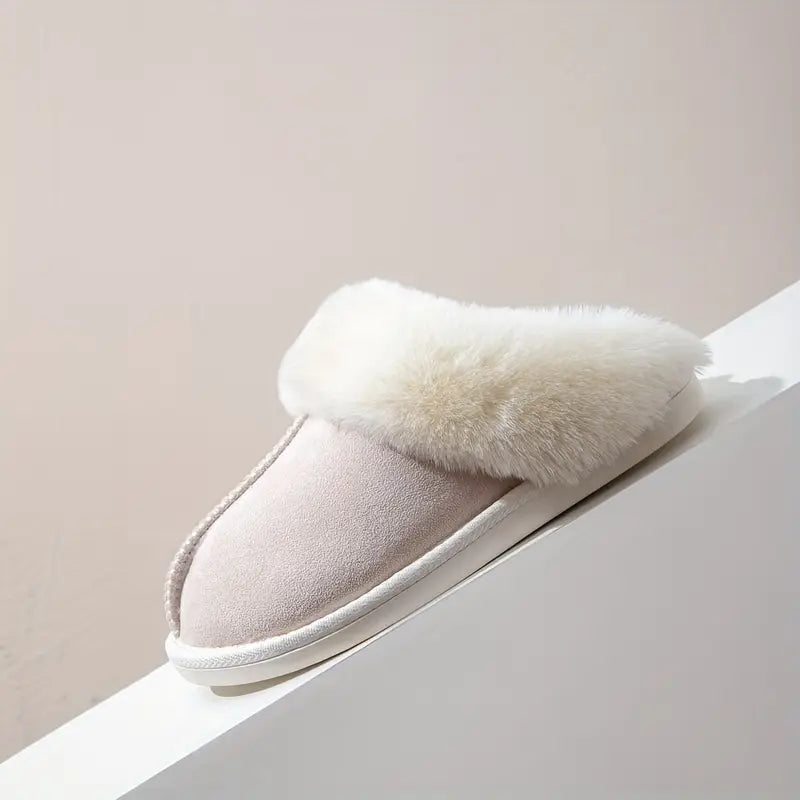 Men’s Plush Cozy Slippers - Fluffy Soft Indoor Winter Shoes with Anti-Skid Sole