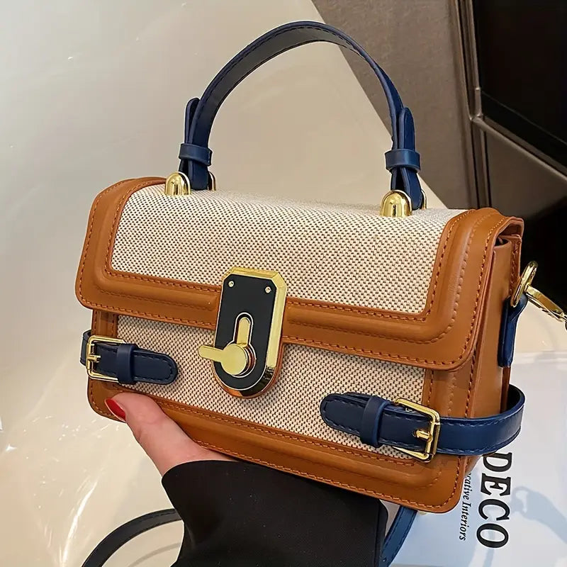 Vintage Flap Crossbody Bag - Retro Shoulder Bag and Women’s Fashion Satchel Purse