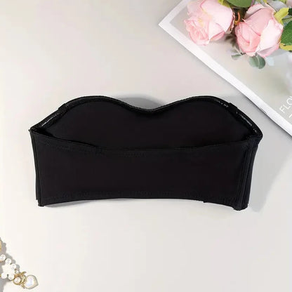 Breathable Strapless Bandeau Bra - Comfortable Women’s Seamless Strapless Bra for Everyday Wear