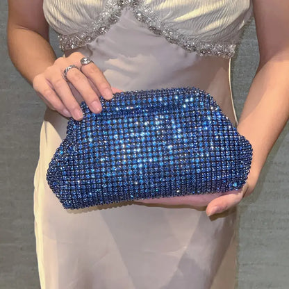 Luxury Women’s Party Acrylic Clutch Bag - Rhinestone Crossbody Evening Bag for Weddings, Proms, and Special Occasions