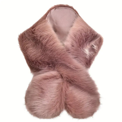 Faux Fur Flapper Shawl for Women