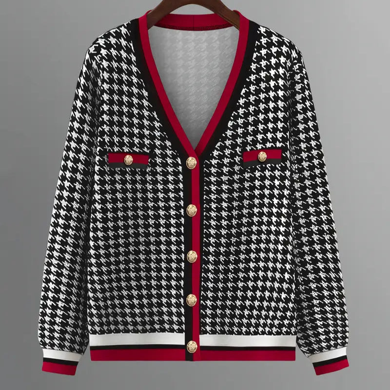 Women’s Thousand-Bird Print Top and Pants Elegant Suit - Stylish and Sophisticated Outfit