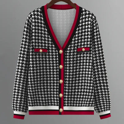 Women’s Thousand-Bird Print Top and Pants Elegant Suit - Stylish and Sophisticated Outfit