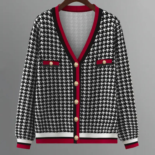 Women’s Thousand-Bird Print Top and Pants Elegant Suit - Stylish and Sophisticated Outfit