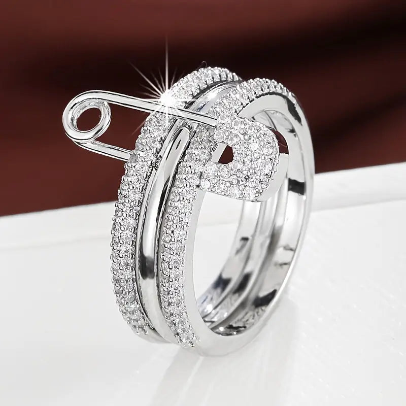 Minimalist Detachable Zirconia Ring for Women – Elegant and Versatile Jewelry
