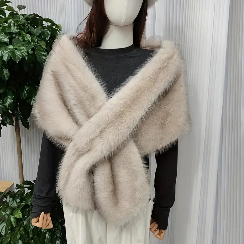 Faux Fur Shawl for Women
