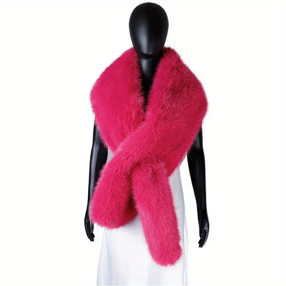 Cozy Faux Fur Shawl – Luxurious Winter Wrap for Warmth and Style